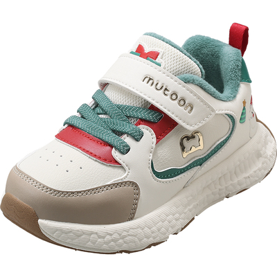 牧童轻便缓震加绒保暖儿童运动鞋