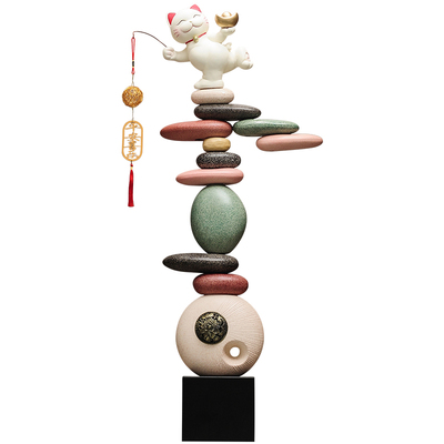 庆拓石来运转陶瓷工艺品乔迁礼物