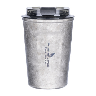 纯钛随行杯水杯户外露营泡茶具过滤真空双层带过滤车载咖啡保温杯