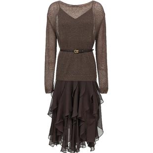 Vero Moda连衣裙2026春季新款吊带花边含腰带套装长裙32617D011