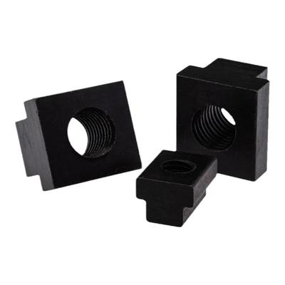 发黑45#钢热处理加硬T型螺母