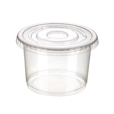 一次性透明带盖食品级塑料汤杯