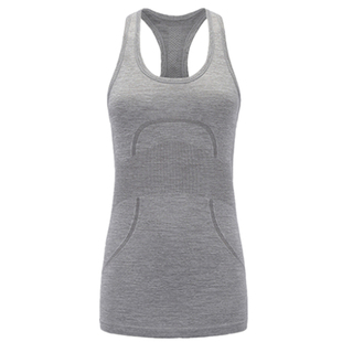 女士运动无缝背心瑜伽健身跑步女外穿长款美背高弹透气工字上衣