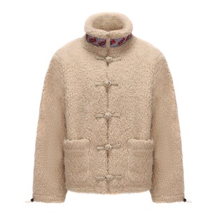 碧海潮生【九色鹿·月魄】秋冬新款原创中国风国潮毛绒唐装外套