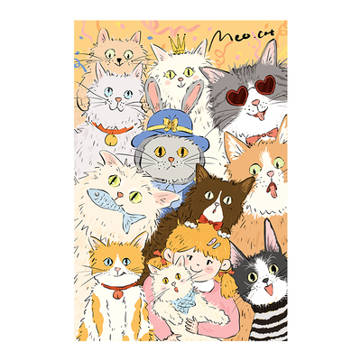 猫空喵茸茸派对可爱猫咪拼图