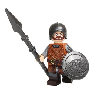 中世纪骑兵武士第三方权力的游戏积木士兵小人仔军事拼装塑料玩具