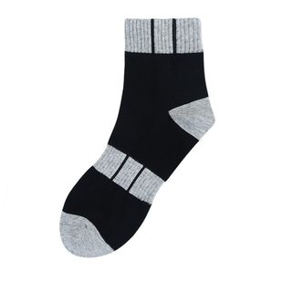 诸暨运动袜子男秋冬季纯棉100%全棉中筒男童吸汗防臭青少年运动袜