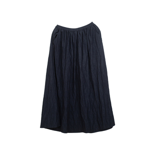 忘城T611座/人生如逆旅/秋款人棉锦纶混纺文艺遮肉a字半身裙半裙