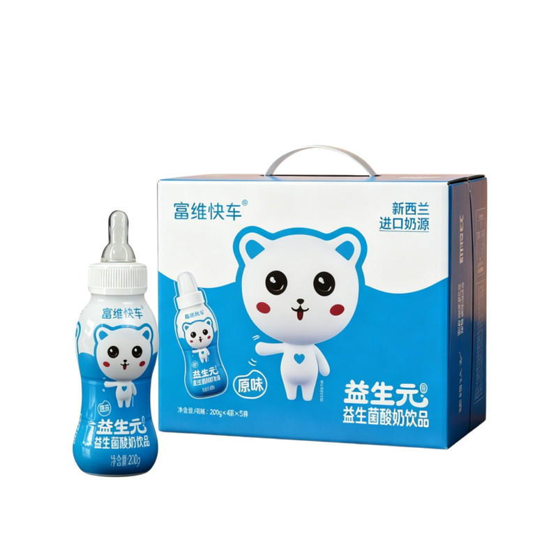 整箱富维快车奶嘴酸奶200克原味