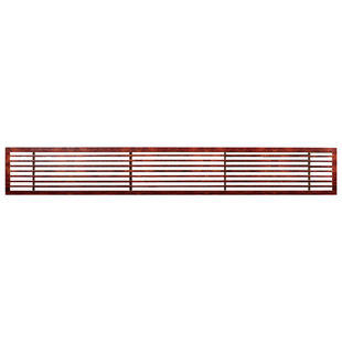 定制铝合金木纹色中央空调线型出风口百叶格栅进风通风透气孔网罩