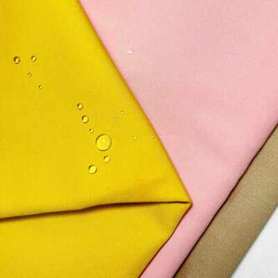 150D棉感记忆平纹防水冲锋衣牛津防寒面料涂层风衣户外防风布料