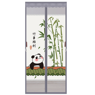 新款金刚网全磁条防蚊门帘夏季家用魔术贴磁性纱门纱窗免打孔自吸