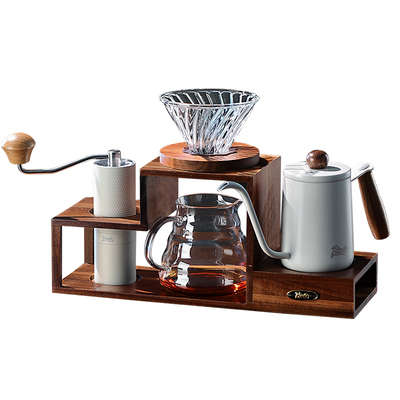 Bincoo相思木支架手冲咖啡壶套装家用手摇磨豆机分享滤杯器具全套