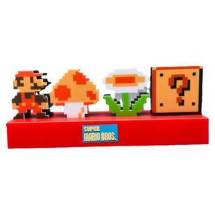 任天堂马里奥兄弟氛围灯问号复古像素声控灯电竞游戏房桌面装饰灯