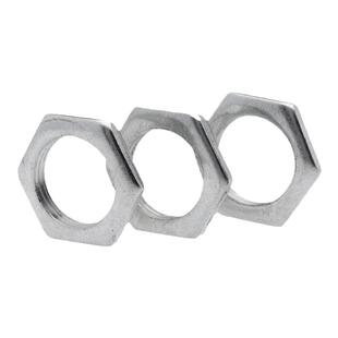 GB808 白锌 六角薄螺母 超薄细牙螺母灯式扁螺母M6-M30细牙薄螺母