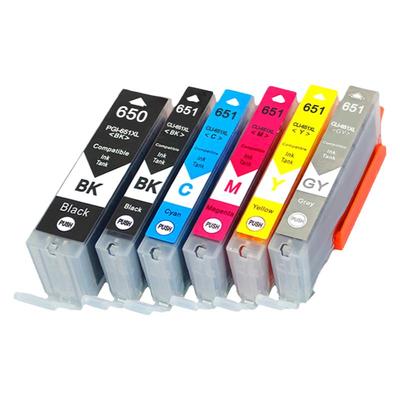 MAG适用 佳能PGI-650墨盒CLI-651墨盒PIXMA IP7260 MG5460 MG6360 iP8760 MG5660 MG7160/6660打印机墨盒油墨