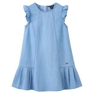 【冰感防晒50+】eland kids衣恋童装女童连衣裙26年夏新品牛仔裙