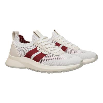 【尊享折扣】BALLY巴利OUTLINE红白条纹女士休闲运动鞋6310458