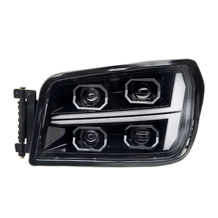 适用陕汽德龙新m3000s前大灯总成 X3000H3000超亮多透镜激光全led