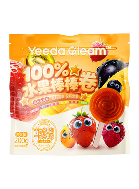 YeedaGleam纯水果棒棒卷200g
