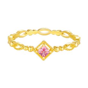 TSL谢瑞麟彩宝系列18K金碧玺戒指宝石指环女款戒指BE894-64578