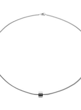 钛钢不掉色圆柱小蛮腰项链