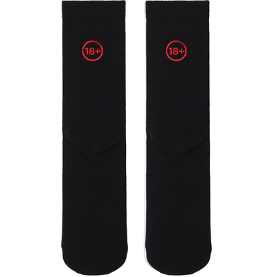 刺绣数字四季棉袜子sockkon长筒