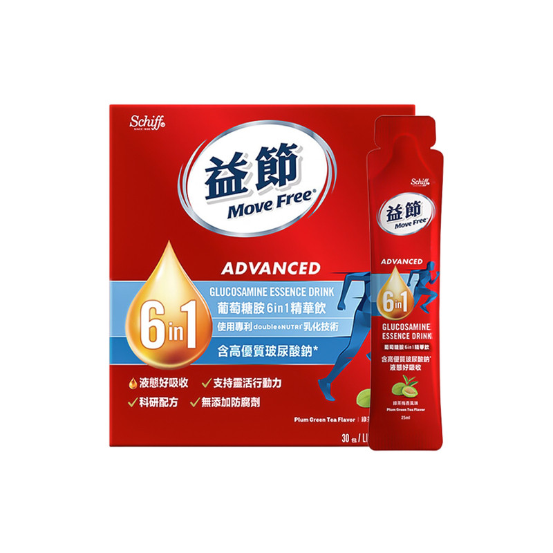 美国益节6合1液体氨糖补钙好吸收