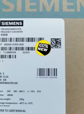 【询价】6SE6430-2UD34-5EA0/5EB0MM适用