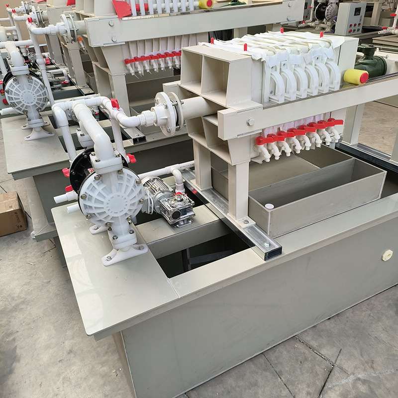 实验室小型厢式滤机手动拉板千斤顶压滤机5kg防泄漏高压