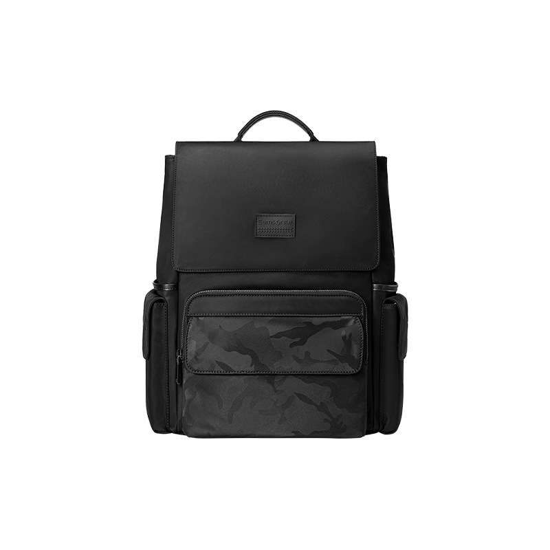【自营】Samsonite/新秀丽时尚双肩包男牛皮革独立电脑仓背包NV2