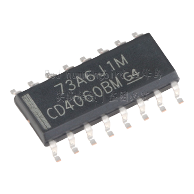 CD4060BM96原装现货 SOIC-16 CMOS 14级纹波进位二进制计数器芯片