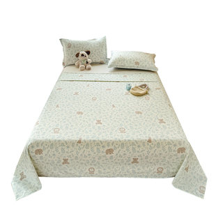 儿童床单单件加厚纯棉全棉四季通用宿舍单人枕套3三件套a类母婴级