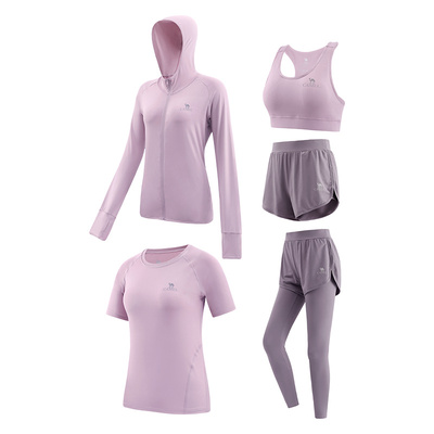 骆驼瑜伽套装健身防晒运动五件套