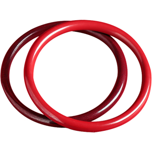 本命年万山朱砂手镯女式生肖属马原矿石手串细素圈镯子紫金砂红色