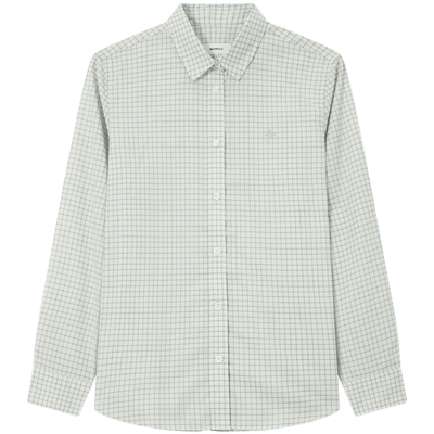 滨波长袖翻领衬衫商务知识分子风