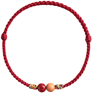 马年本命红手绳编织绳岁太化护身符2026属马的吉祥佩戴物红绳手链