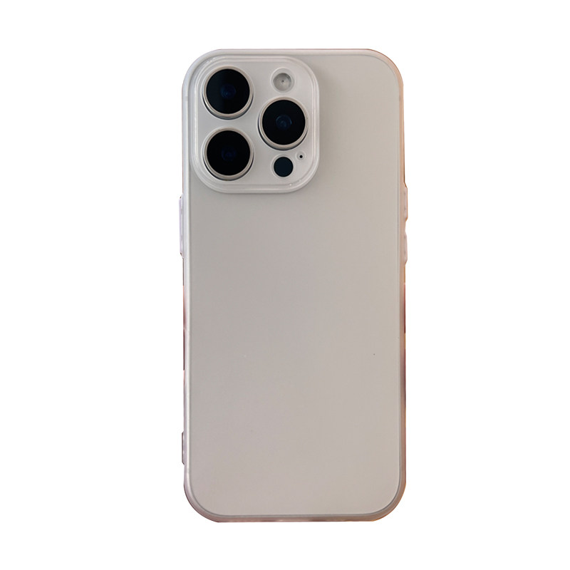 elam超薄半透磨砂软胶壳17适用苹果16promax手机壳精孔全包镜头iPhone15promax保护套14简约13透