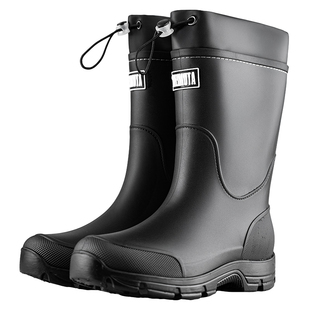 新款男女中筒雨鞋防滑防水鞋加棉胶鞋钓鱼赶海雨靴徒步不累脚加绒