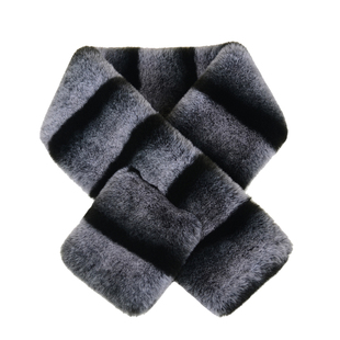 獭兔毛围巾女冬季加厚保暖双面百搭脖套护颈仿皮草懒濑兔毛绒围脖