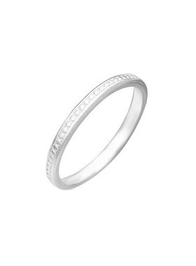 足银S999素圈圆点戒指女简约