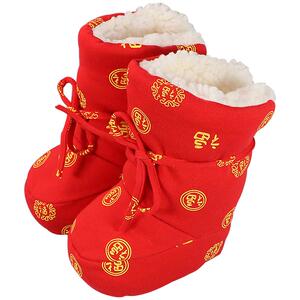 巧巧牛冬季保暖高帮婴儿棉鞋