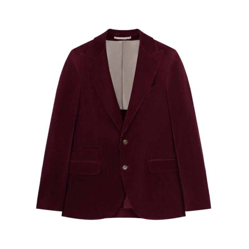 【早秋新品】Brunello Cucinelli 男士商务休闲灯芯绒西装外套