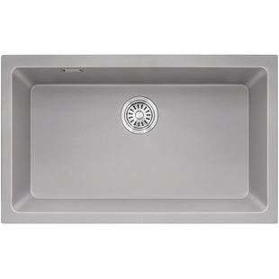 科恩纳U1灰色星幕雨石英石厨房水槽大单槽花岗岩台下洗菜盆洗碗槽