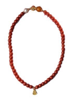 蛇年天然南红玛瑙手串本命年女生多圈红色手链配饰闺蜜送生日礼物