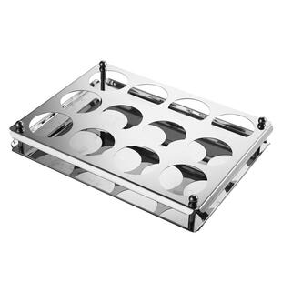 不锈钢杯架KTV酒吧八角杯架啤酒杯150mlB52鸡尾酒子弹杯架洋酒架