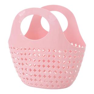 洗澡篮子手提篮软塑料浴室浴筐女洗漱洗浴蓝收纳篮框筐沐浴收纳筐