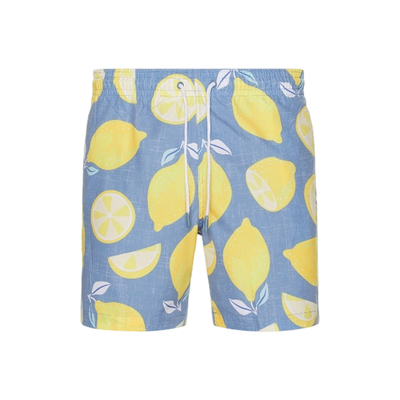 Trunks Surf & Swim Co. 游泳短裤 蓝色运动复古风REVOLVE