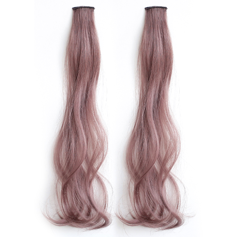 简兮仿真发时尚挂耳染卷发条