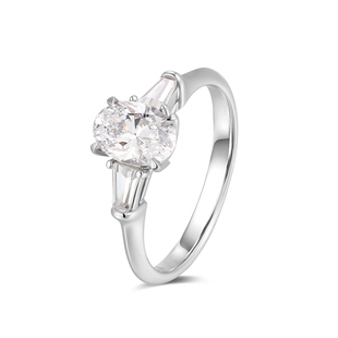 【培育】SISI珠宝 诚如灵眸 钻石戒指定制毛发dna培育钻石对戒女